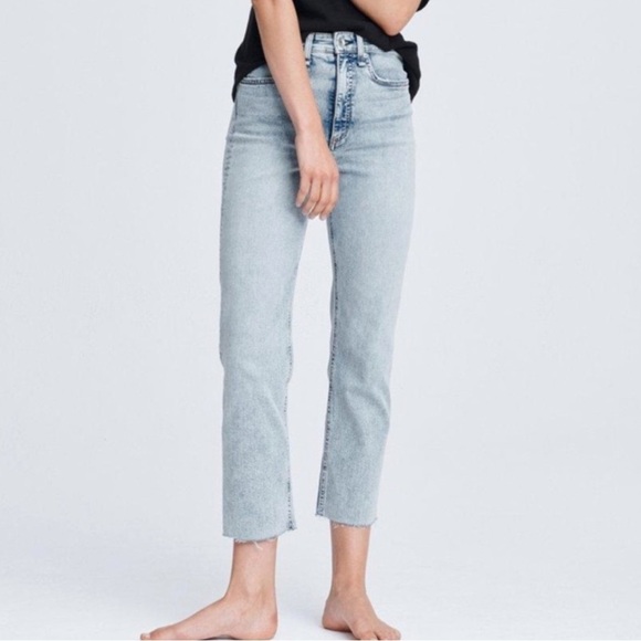 Rag & Bone Jane Super High Rise Ankle Cigarette Jean Dakota Wash - Picture 1 of 11